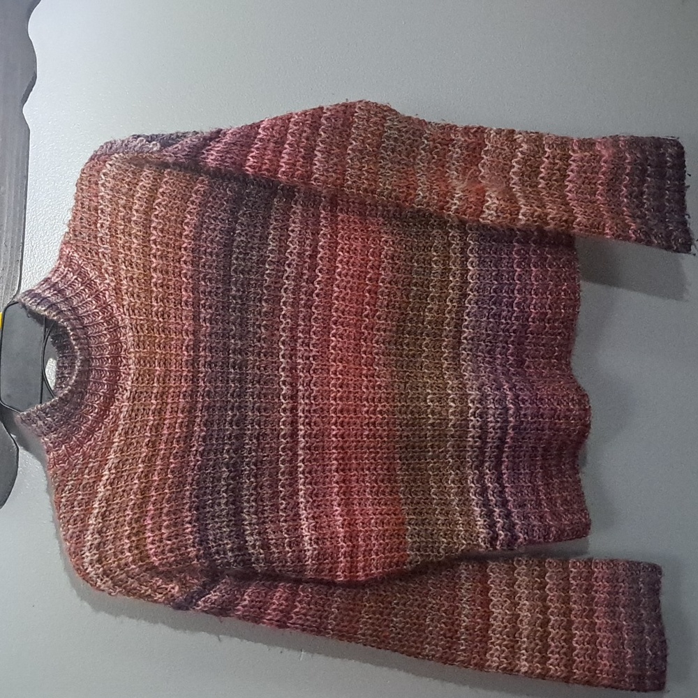 Ruby Moon Multicolred Preppy Knit Sweater PTP:21"-28.5" Length:20"